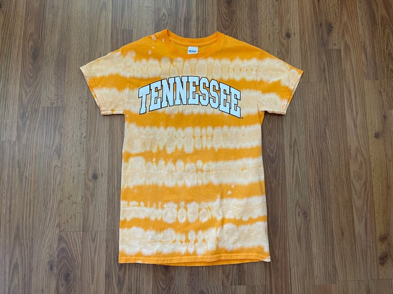 Women's Tenn Orange Tennessee Volunteers Spiral Tie-Dye Oversized Spirit  Jersey Top