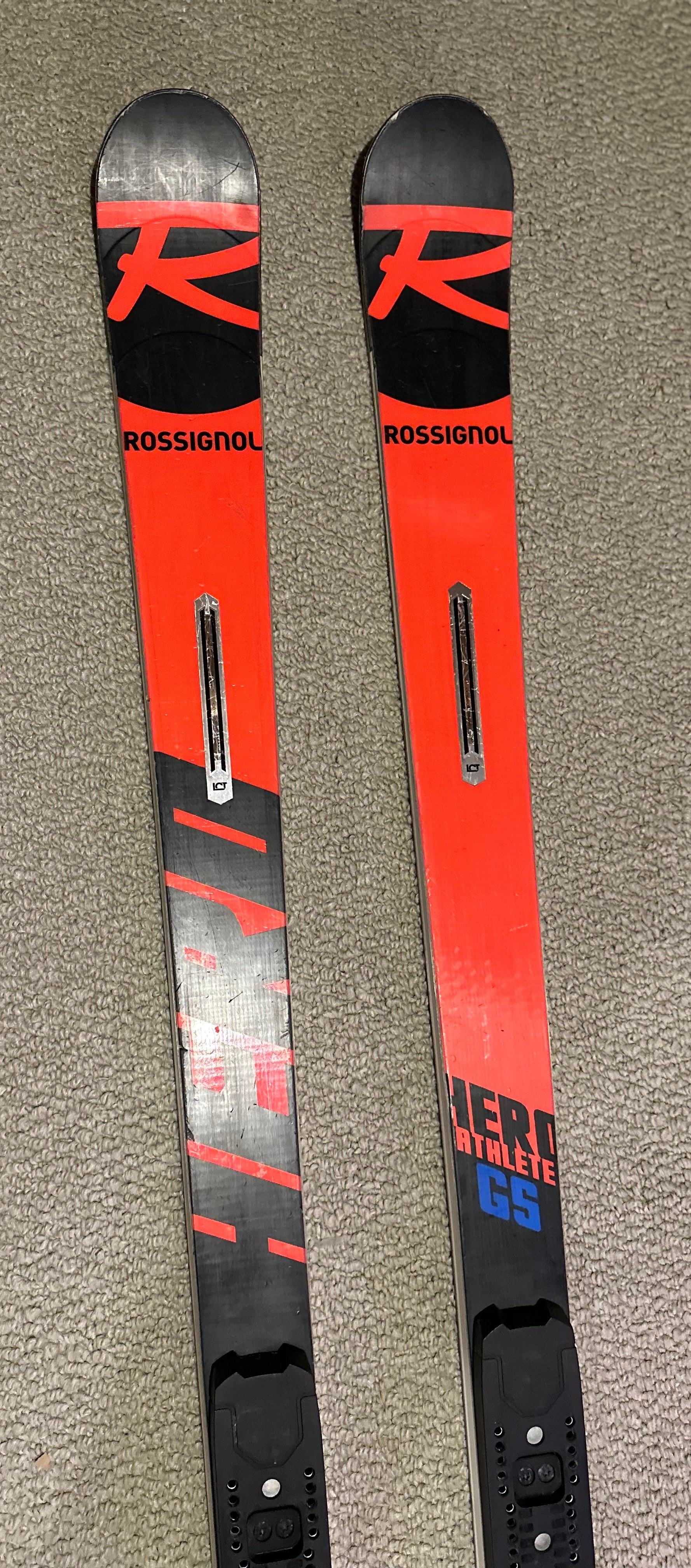 Rossignol Hero Athlete GS skis 175cm with Look SPX12