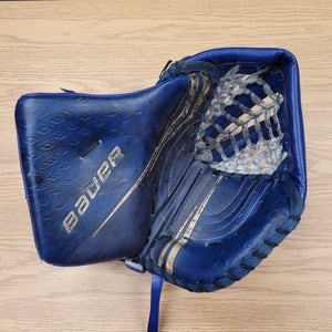 Used Bauer Regular 2X Pro Senior Goalie Glove Pro Stock