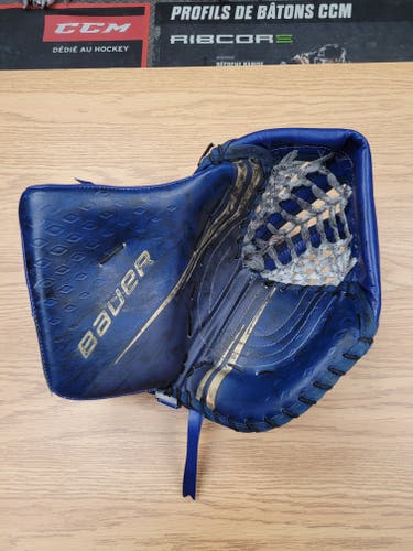 Used Bauer Regular 2X Pro Senior Goalie Glove Pro Stock