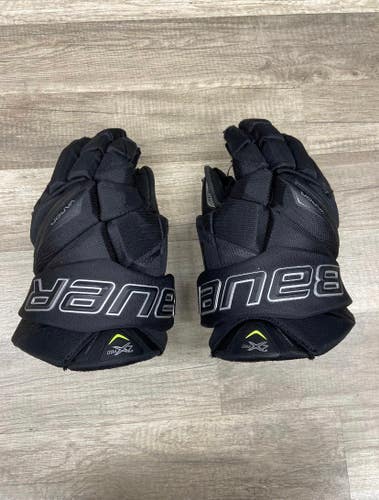 2X Pro Bauer Hockey Gloves Used Size 13 Black/Black