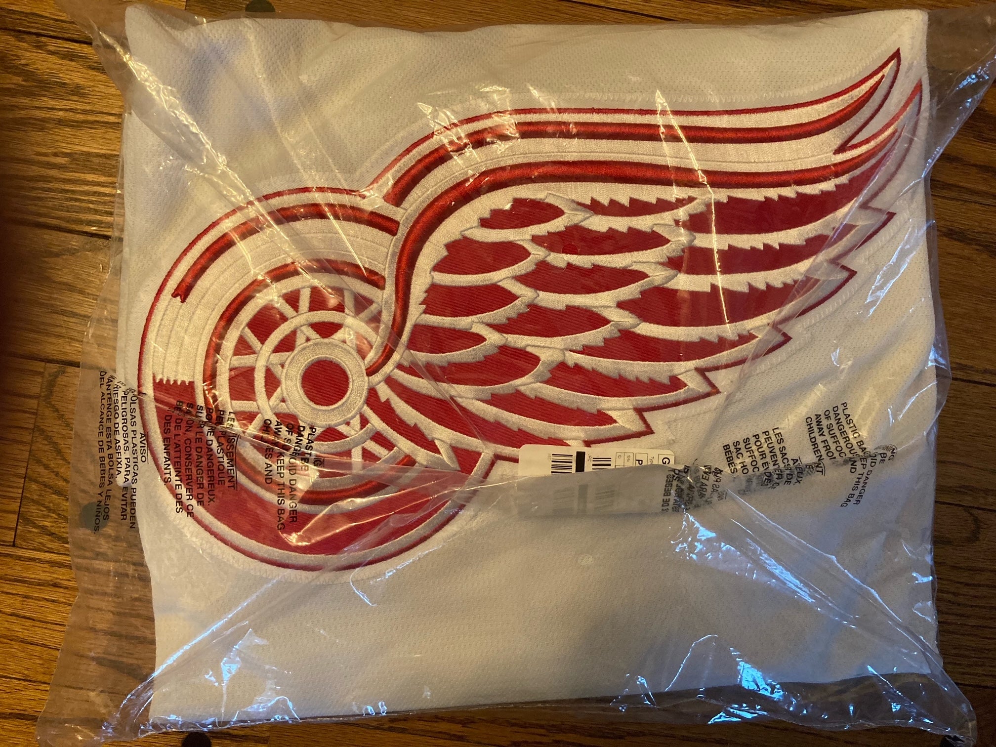 Adidas NHL Detroit Red Wings Authentic Away Hockey Jersey Size 52