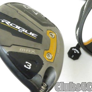Callaway Rogue MAX Fairway 15° 3 Wood Cypher Fifty 5.0 +Cover .. SENIOR