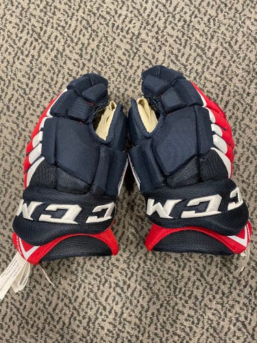 CCM FT4 Pro 14” Navy/Red hockey gloves