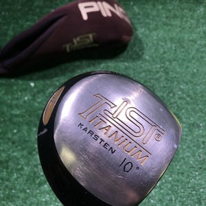 Ping Titanium Ist Karsten Driver 10* Stiff, Right handed w/Cover