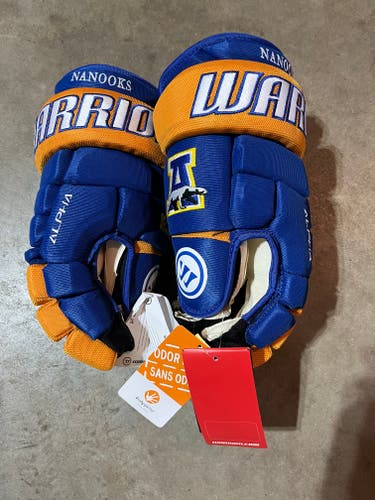University Alaska Fairbanks NCAA D1 Pro Stock 14" Warrior Alpha Gloves BRAND NEW
