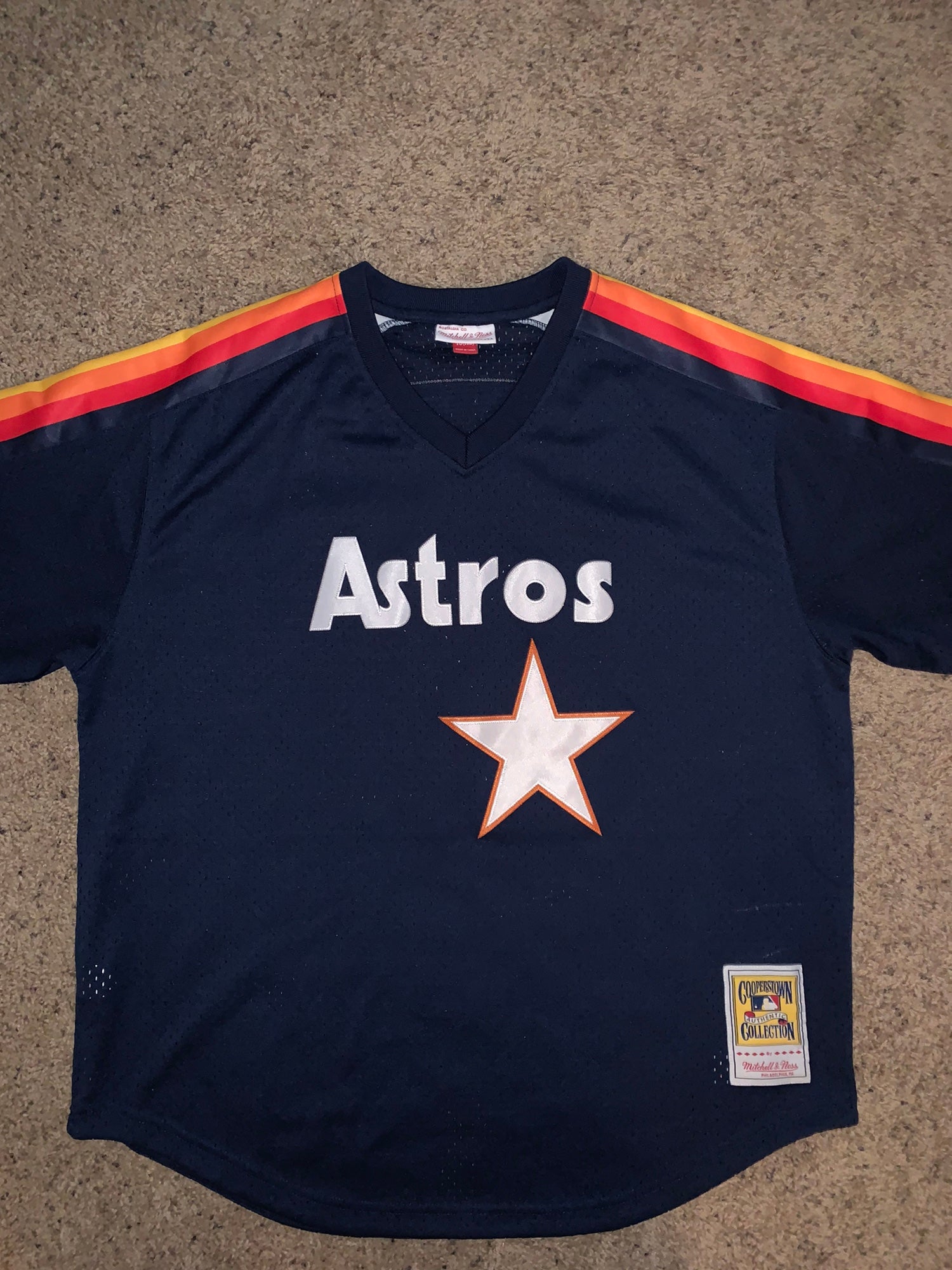 Authentic Vintage Mitchell & Ness Houston Astros Baseball Jersey