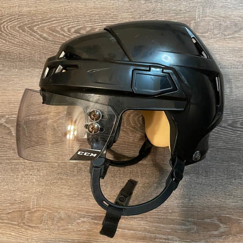 Pro Stock CCM V08 Helmet w/ CCM VR25 Visor Sz M