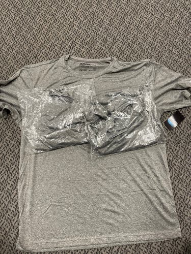 3-Pack XL Bauer Gray Team Tec t-shirt