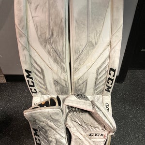35" CCM  Axis Pro Goalie Leg Pads And Glove And Blocker