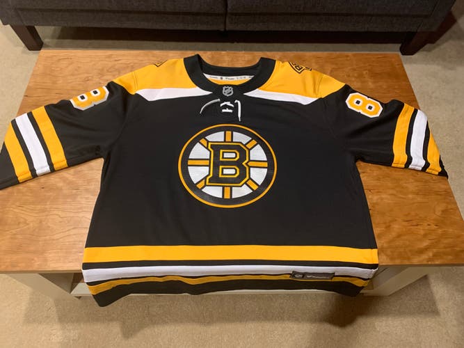 Boston Bruins David Pastrnak Fanatics Branded Black Home Jersey