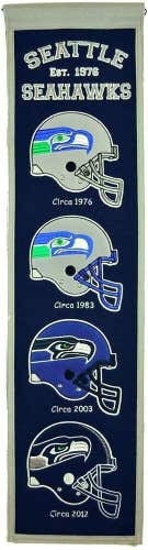 Seattle Seahawks NFL Football Team Heritage Banner - Felt Signage Retro