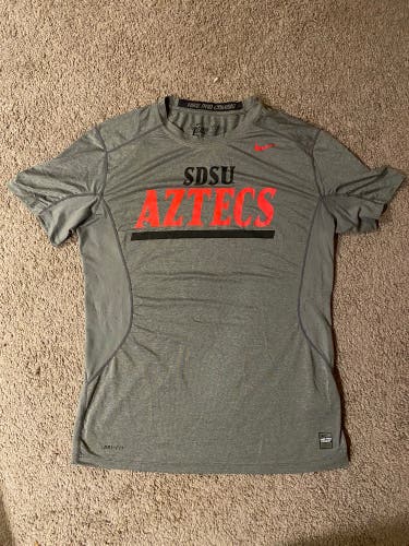 SDSU Nike Pro Combat Athletic Compression Shirt