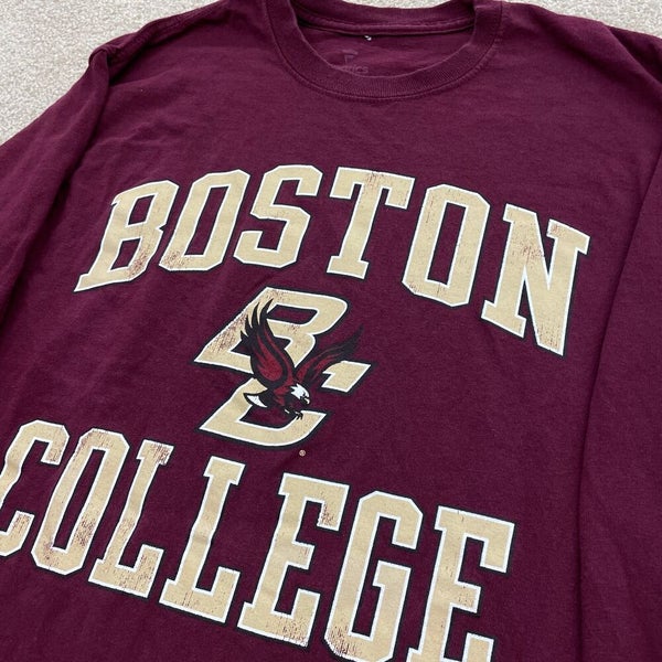 Men's Fanatics Branded Maroon Boston College Eagles Campus Long Sleeve T- Shirt