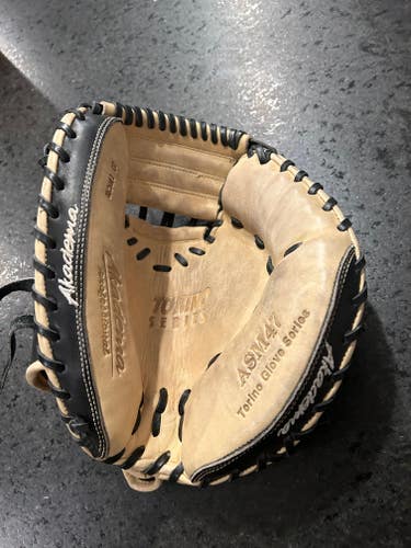 Very Lightly Used Right Hand Throw Akadema Catcher's ASM47 Baseball Glove 33"