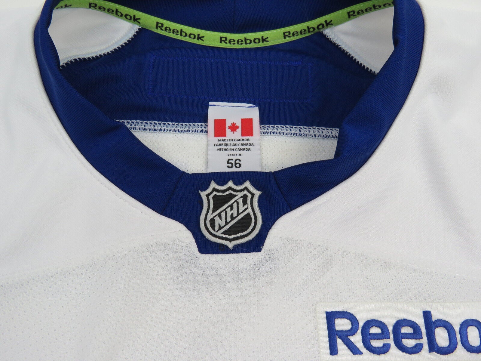 Reebok 6100 Authentic Toronto Maple Leafs Jersey Vintage White Alternate 56