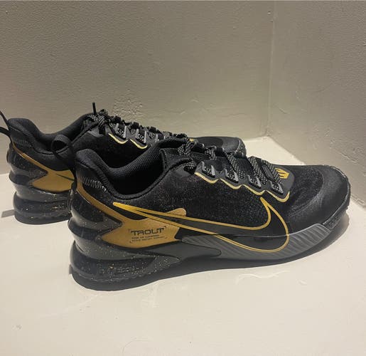 New Without Box, Nike Force Zoom Trout LTD Turf Men's Baseball Shoes, Size 11.5 , Mens, Black/Gold