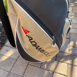 Adams golf cart bag with original rain cover , shoulder strap