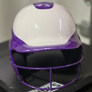 Used Medium/Large Rip It Vision Pro Batting Helmet- Purple/White