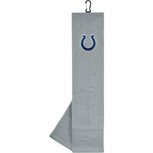 NEW Team Effort Indianapolis Colts Face/Club Tri-Fold Embroidered Golf Towel