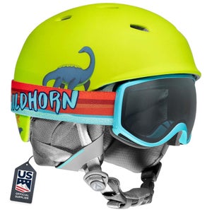 Wildhorn Spire Combo Pack Ski Helmet Kids with Goggles Nessie Moss