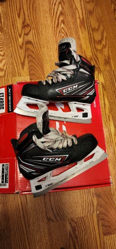 Junior Used CCM Jetspeed FT480 Hockey Goalie Skates Regular Width Size 3