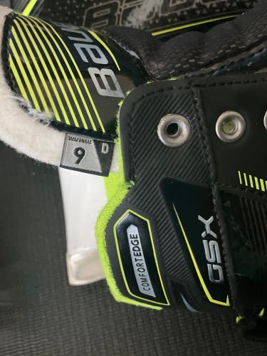 Used Bauer Regular Width  Size 9 GSX Hockey Goalie Skates