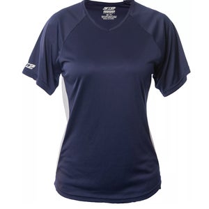 3N2 Girls Youth NuFIT Softball Jersey L Navy