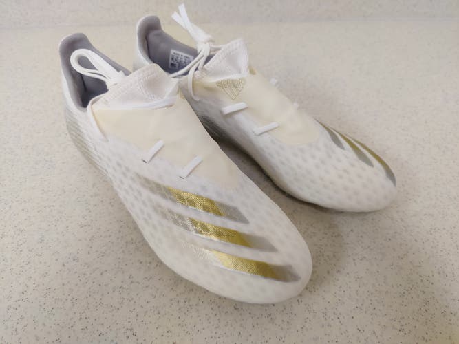 White Men's New Size 10 (Women's 11) Molded Cleats Adidas X Ghosted.2 FG Cleats