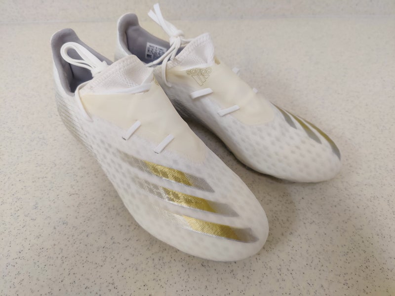 White Men's New Size 10 (Women's 11) Molded Cleats Adidas X Ghosted.2 FG Cleats