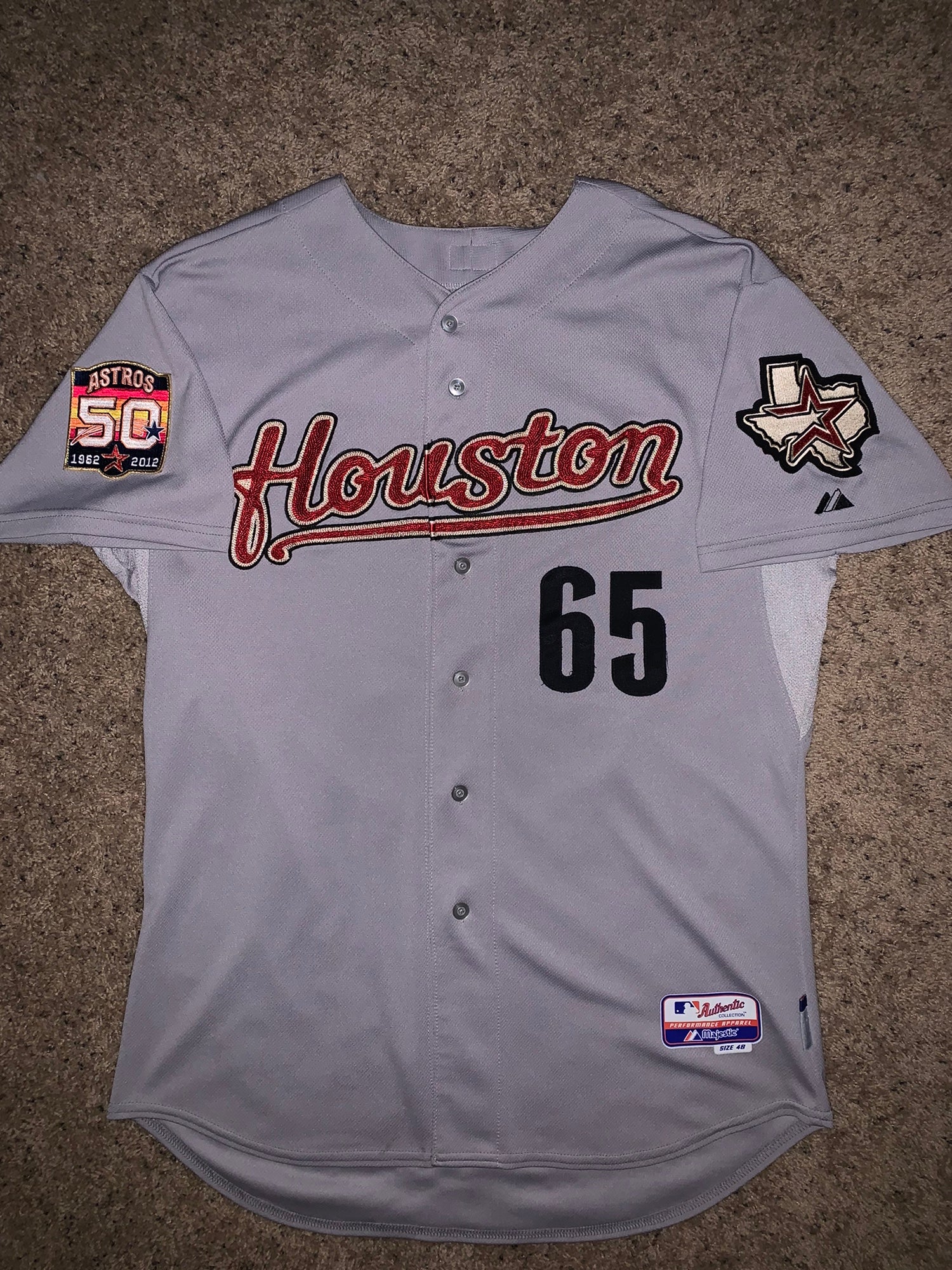 Houston Astros Mickey Storey Team Issued Authentic Jersey