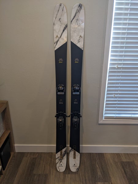 Used 2022 Dynastar M-Free 108's 182 cm Powder Skis With Bindings Max Din 13