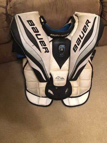 Used Large Bauer Reactor 4000 Goalie Chest Protector