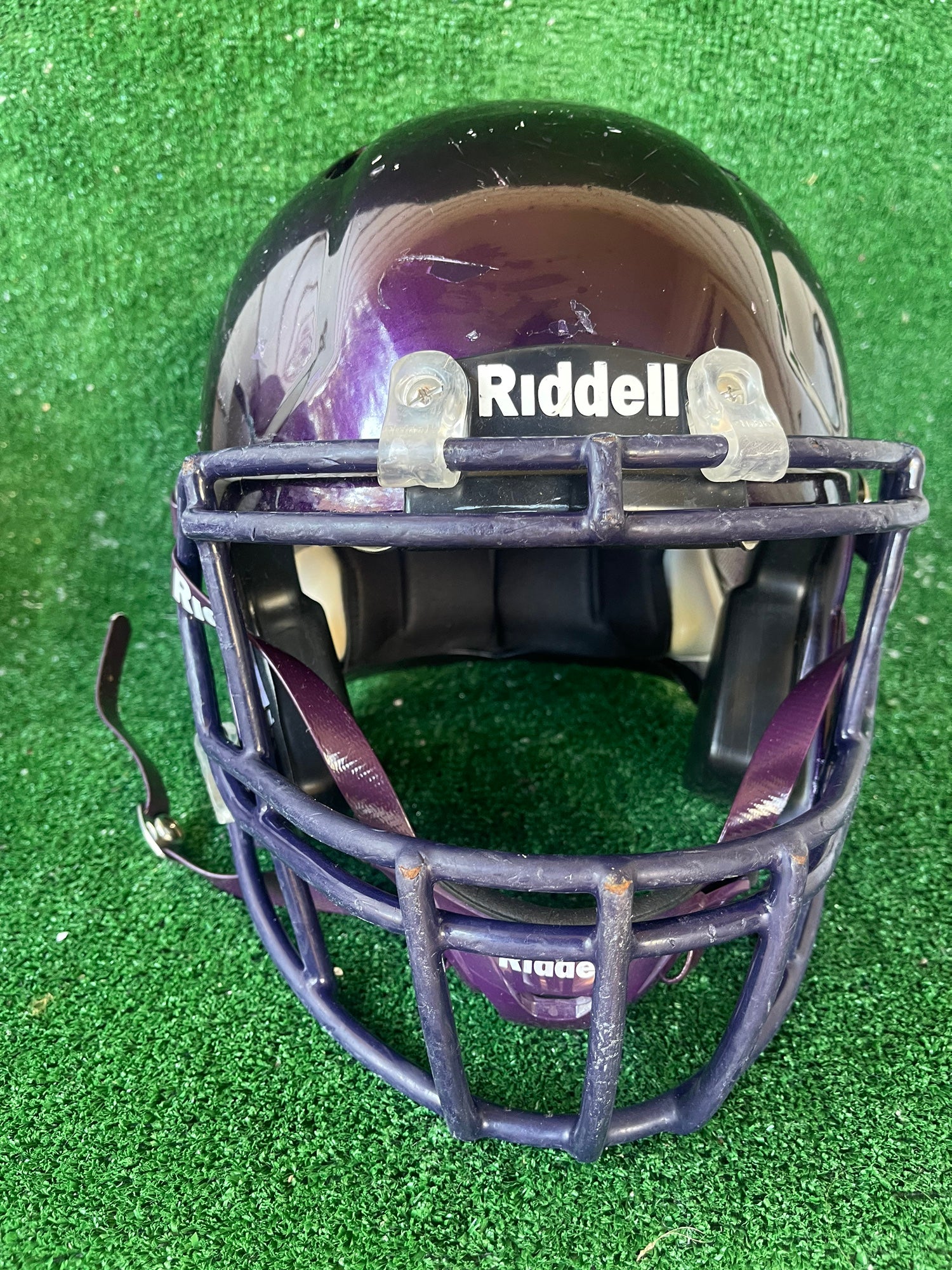 Purple Mini Speed Jolly Roger Football Helmet