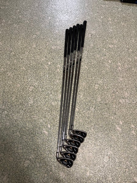 Callaway Big Bertha Fusion Iron Set with Callaway X Hybrids(3 and 4) w/ Head Covers