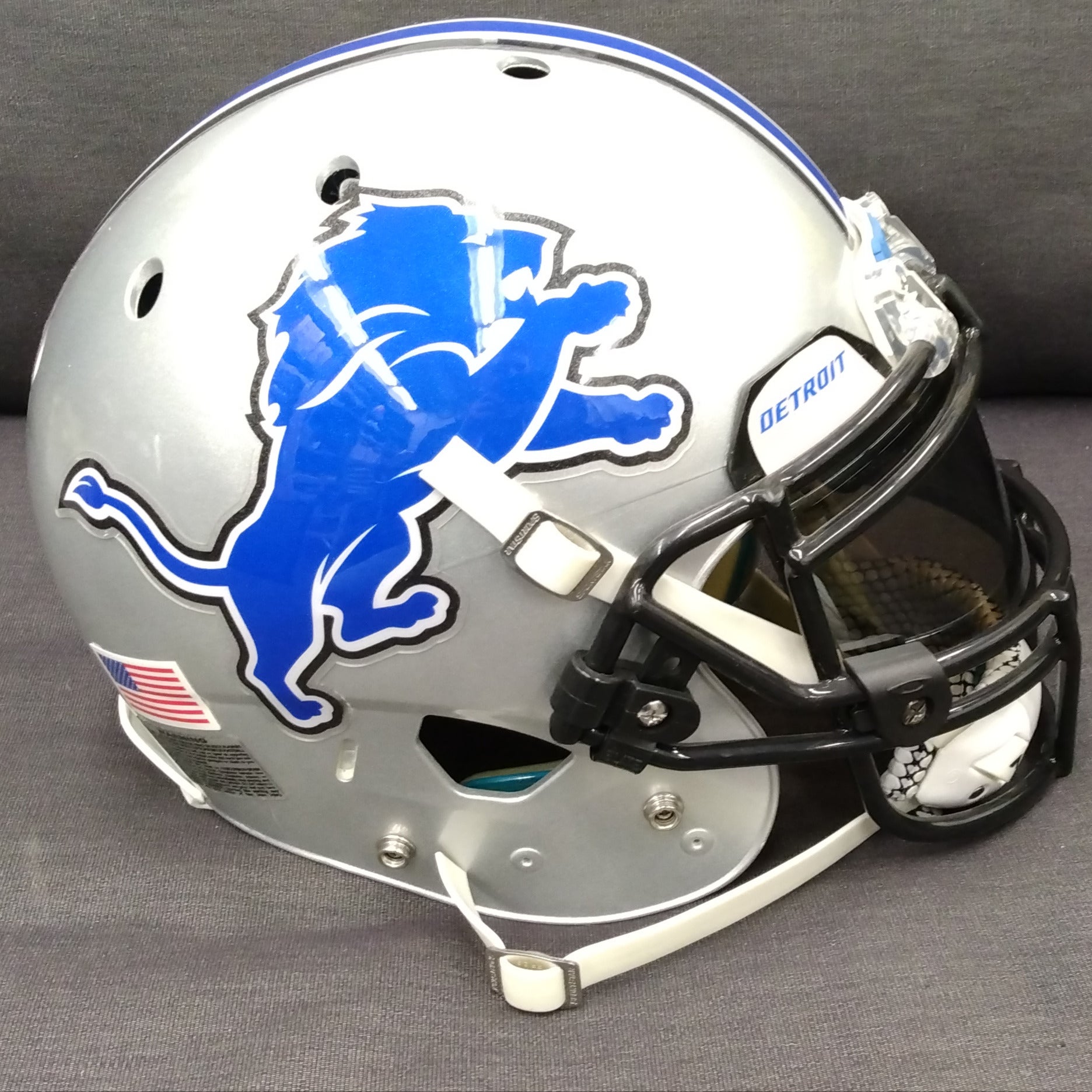 Custom Painted Detroit Lions Calvin Johnson Air XP Helmet