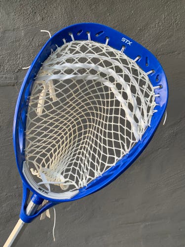 Free Shipping Strung Eclipse Goalie Head W/ ECD Wax Mesh