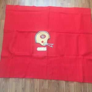 San Francisco 49ers NFL FOOTBALL SUPER VINTAGE 1970s Wool Blend Stadium Blanket!