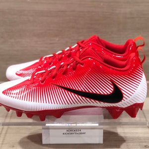 Nike Vapor Strike 5 TD Football Cleats Mens size 12.5 Red 833407-601 pro NEW