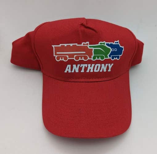 Augusta Sportswear Youth Anthony Train Railroad Red SnapBack Hat Name