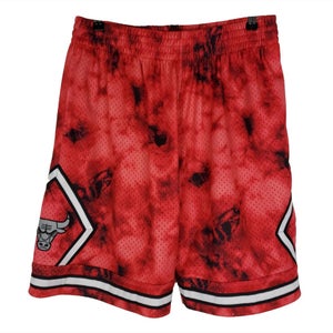 New Mitchell & Ness 1997-1998 Chicago Bulls NBA Shorts Reflective Collection Tie Dye LARGE 3M