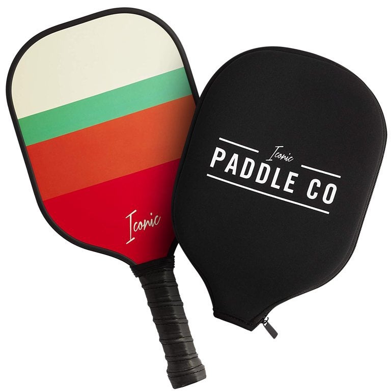 New Iconic Pickleball Paddle (Red, Orange, Green) With Cover!