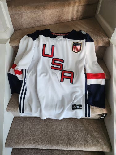 New 4XL Men's Adidas Team USA Jersey