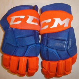 CCM HGQLXP Pro Stock Hockey Gloves 15" Islanders AHL NHL #18 Used (9625)