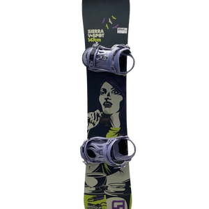 Used Sierra 147 Cm Women's Snowboard Combo