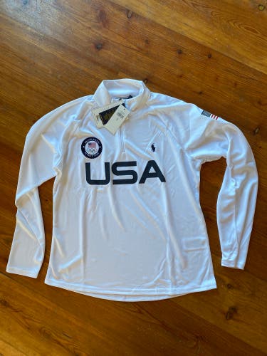 White New Women's Polo Team Usa 2020 Olympics Shirt