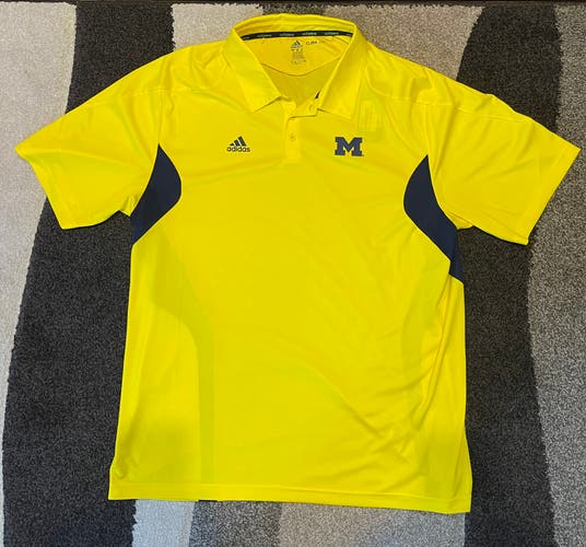 Michigan Wolverines Adidas Climalite Polo (XXL)