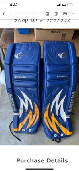 36" Vaughn Velocity 7407 Goalie Leg Pads