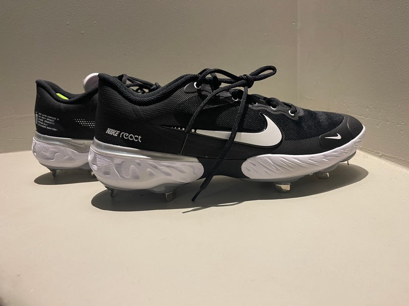 Nike Alpha Huarache Elite 3 Low Metal Cleats Men’s Size 11.5 Black, New W/Box No Lid, Authenticated