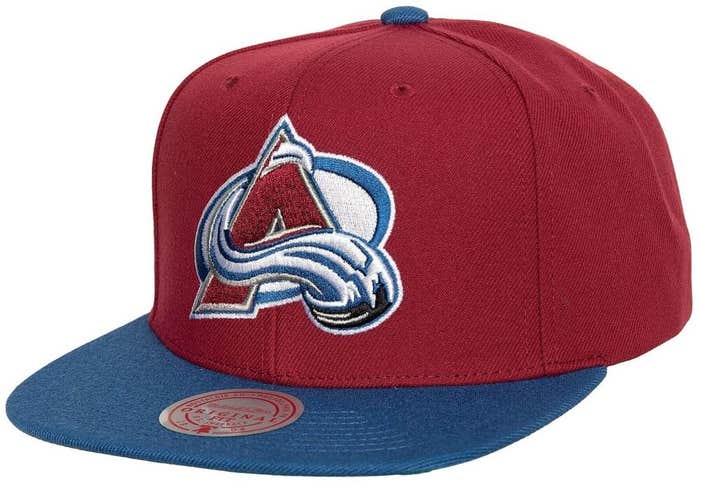 Colorado Avalanche Team 2 Tone Mitchell & Ness NHL Adjustable Snapback Hat Cap